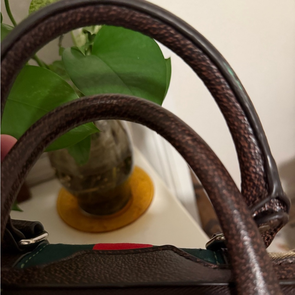 Beige Boston Style Bag Handbag Satchel Purse                  M357 - Picture 10 of 16